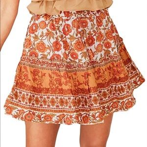 Women's Summer Cute High Waist Ruffle Skirt